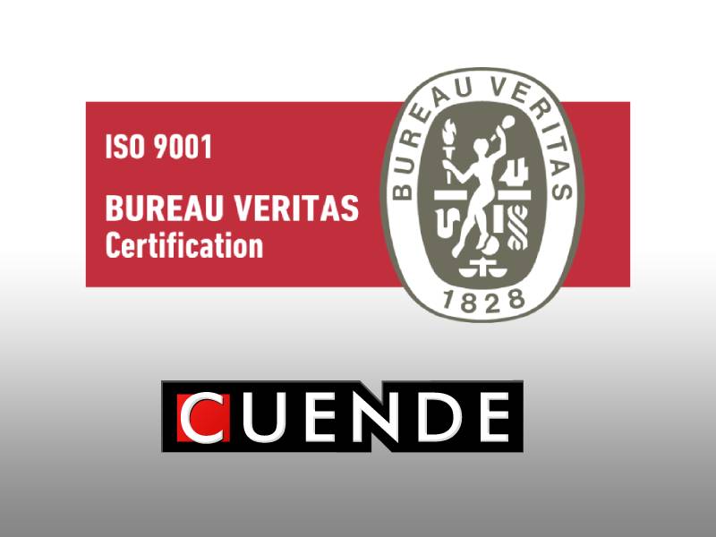 CUENDE reiterates its commitment to quality